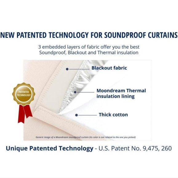 Moondream, 3-in-1 Sound Curtain, Blackout Curtain and Thermal Insulation. - Picture 3 of 6